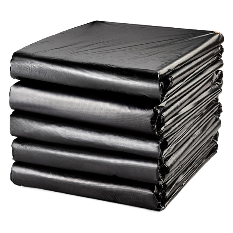 Bolsa de basura grande extra gruesa extra grande 240L negro propiedad de saneamiento Hotel bolsa de basura desechable gran venta al por mayor comercial