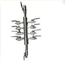 不锈钢气源球阀分配器 不锈钢法兰气源分支器单排 双排