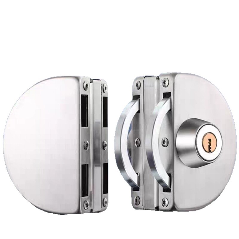 Special Lock for Double-Door Glass Door, Office Sliding Glass Lock, Commercial Tempered Glass Single-Door Conference Room Lock