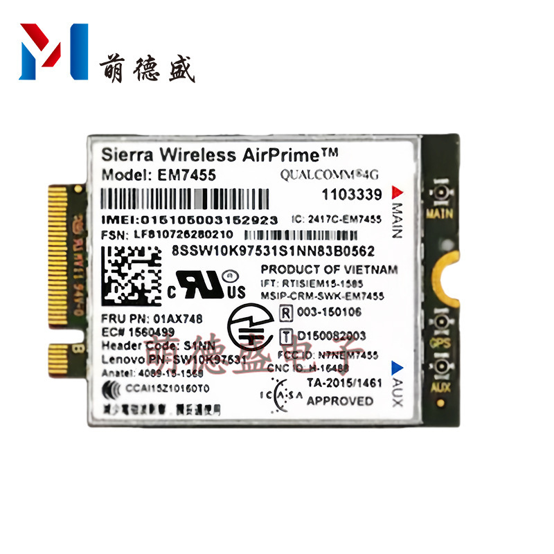 Em7455 4g Module Is Suitable for Lenovo T460 T560 L460 L560 X260 P70 P50 P40 X1