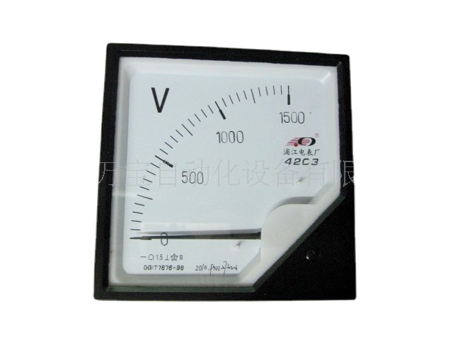 供应 小表头 机械表头 指针表 指针机械电压表42C3 1500V(图)