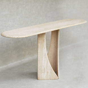 Nordic minimalist style Huang Dong stone against the wall of the entrance table creative model house sale