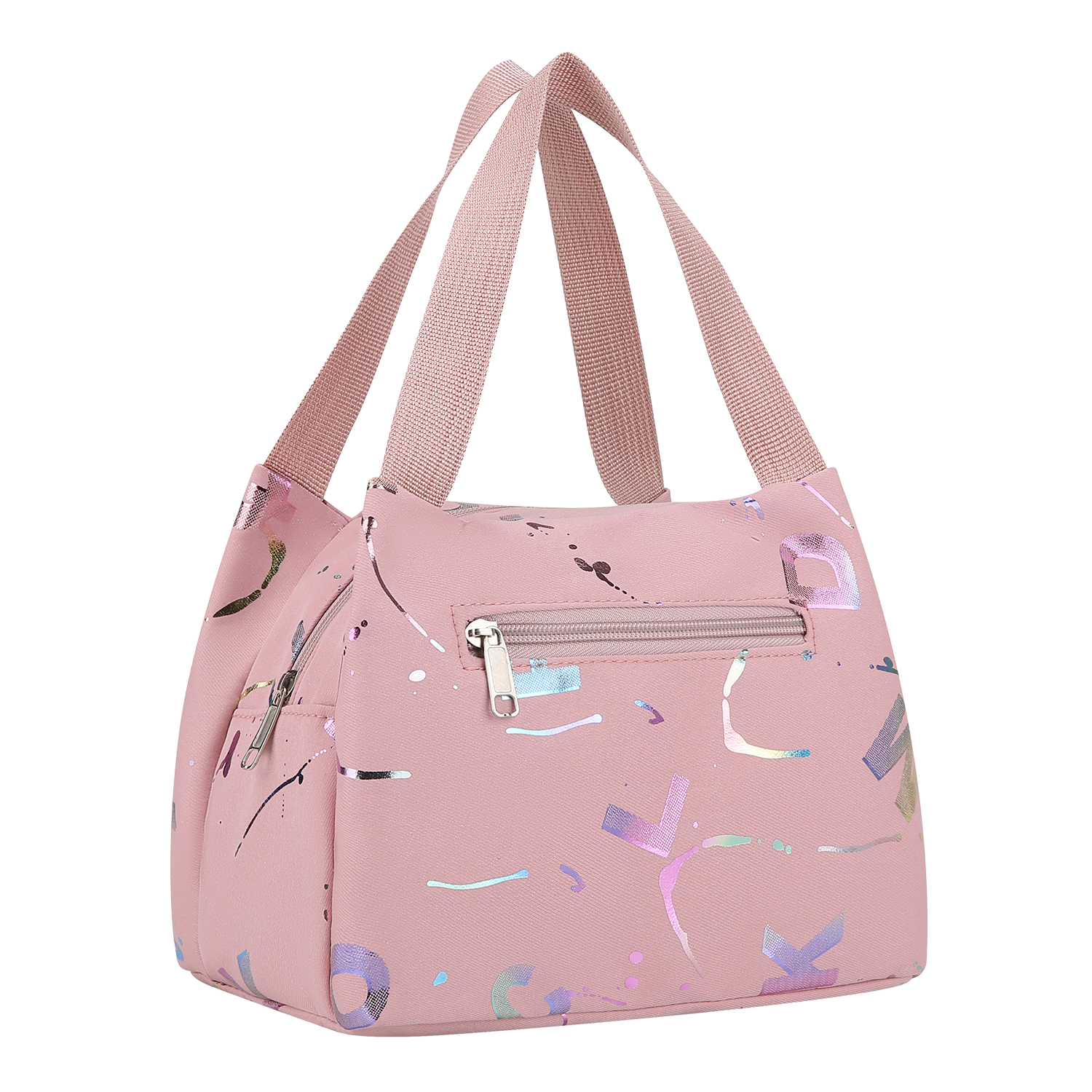 Cloth Bag Women's Canvas Satchel Small Bag Oxford Cloth Waterproof Lunch Bag Mobile Phone Bag Women's Bag Mother's Grocery Shopping Bag Light Trend