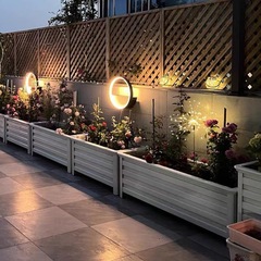 アルミ合金フラワーボックス植木鉢屋外バルコニー野菜庭フラワーチャンネル道路防食庭工場防食テラス