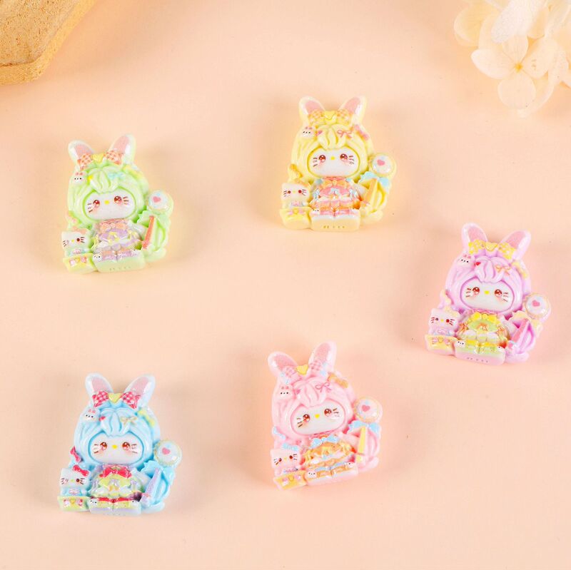 Rabbit-Ear Magic Girl Kt Small Doll Resin Accessories Cream Glue Handmade DIY Jewelry Accessories Hair Accessory Materials Rabbit-Ear Magic Girl Kt Small Doll Resin Accessories Cream Glue Handmade DIY Jewelry Accessories Hair Accessory Materials