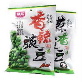 蒙努蒜80克蒜香豌豆青豆内含5小包装炒货零食休闲美食