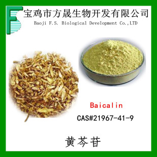 �S����ȡ�� �S���� �S��߰90% ș���׼ Baicalin90% 21967-41-9