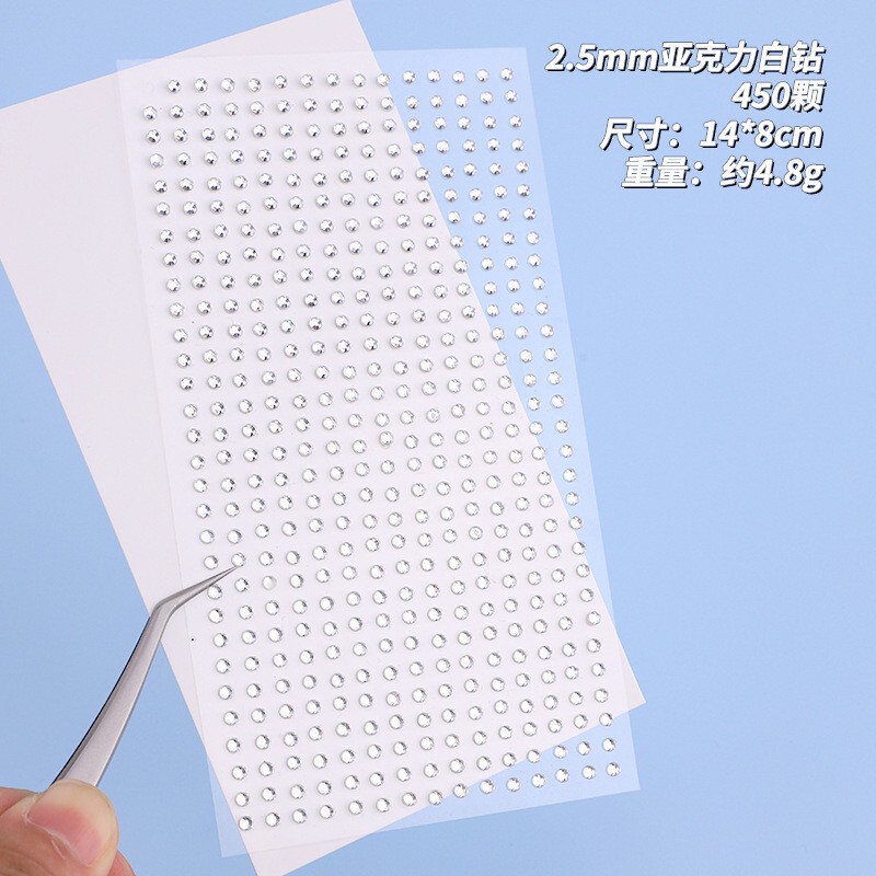 鹿晗同款免打孔眉钉眉骨钉唇钉贴鼻钉贴纸假钉子无洞脸部贴钻贴花|undefined