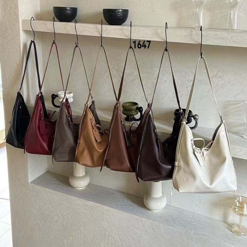 2025新款慵懒风托特大包时尚简约单肩包休闲百搭大容量腋下斜挎包