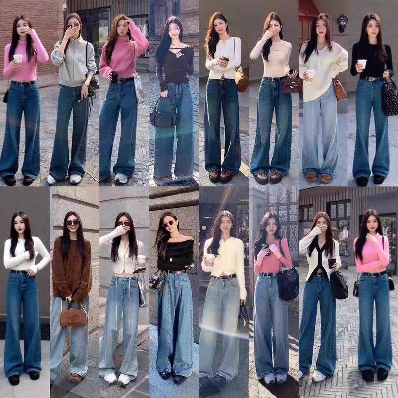 Wholesale Street Vendor Inventory Spring and Summer New Women's Denim Pants Versatile Women's Jeans Assorted Styles Direct from Manufacturer