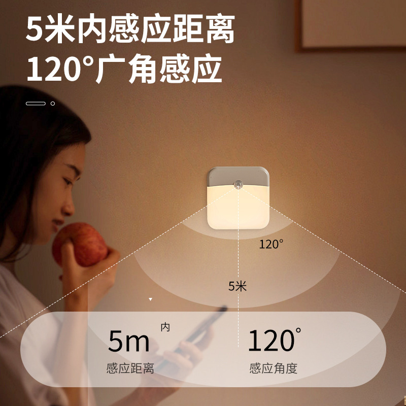 LED充电磁吸人体感应小夜灯感应灯衣柜灯橱柜灯礼品灯跨境爆款|undefined