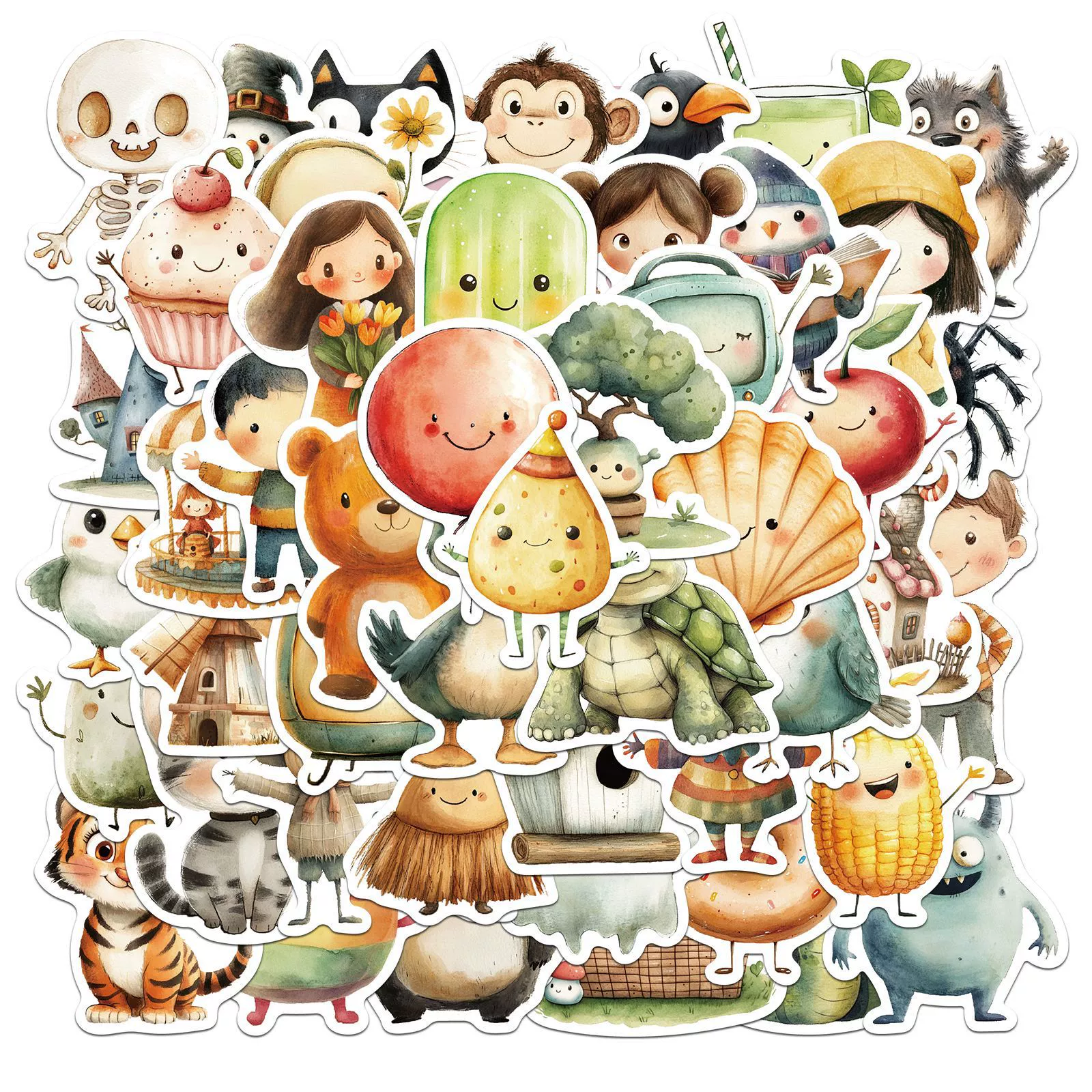 Ферма, наклейка, игрушка, альпака, наклейки, панда, лев