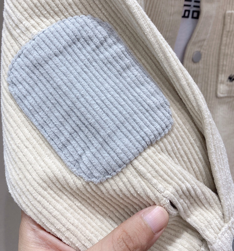 Boys corduroy shirt jacket spring and autumn  autumn new style children's long-sleeved shirt baby cardigan top