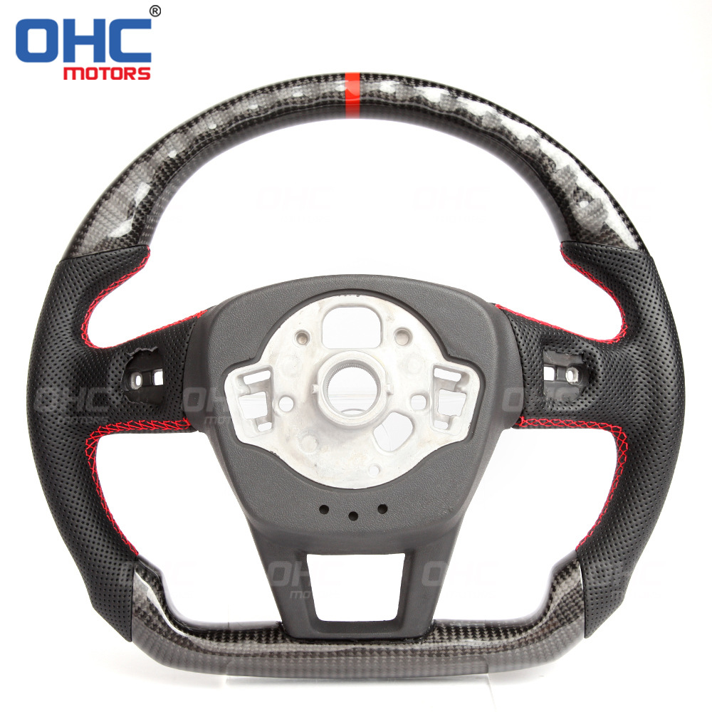 Direct Shipment from the Us Warehouse Is Suitable for 20-21 Model Audi S7 Rs6 C8 Carbon Fiber Car Steering Wheel Modification Parts