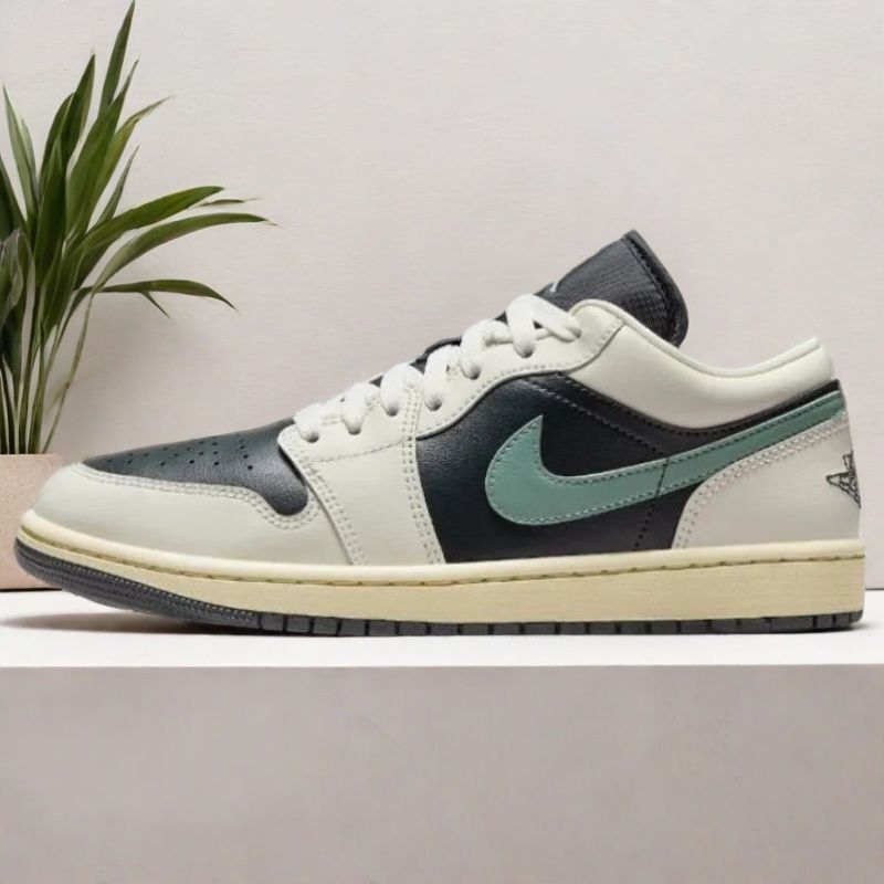 Putian Pure Original New Aj1 Low-Top Basketball Shoes Smoke Gray Platinum Black Black Green Couple Black and White Panda Men's and Women's Sports