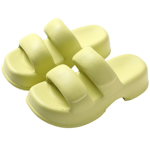 Thick-soled fat slippers for women, summer thickened soft-soled slippers for indoor and outdoor use, couple beach sandals and slippers, drop shipping