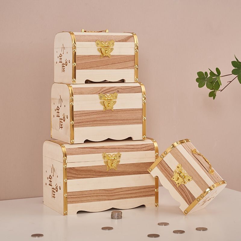 Children's Piggy Bank Password Box Storage Box Savings Bank New Model Removable and Depositable Children's Money Storage Safe