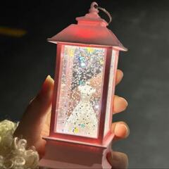 流沙小夜灯白色婚纱电话亭发光氛围灯复古摆件创意七夕情人节礼物