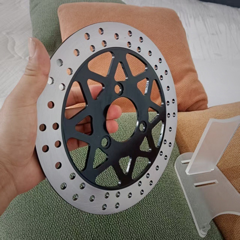 Modified Motorcycle 240/58/70 Three-Hole Electric Vehicle Front and Rear Disc Brake Disc Pedal Electric Vehicle Modification Parts
