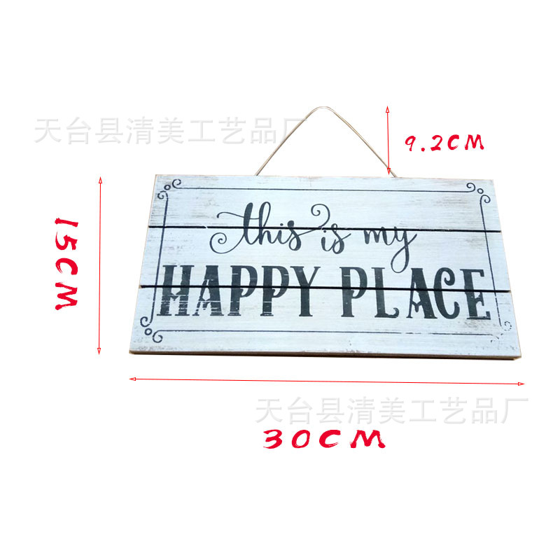 Pintado de madera de campo pastoral americano, puesto de flores, decoración de pared, decoración de pared, decoración de la puerta creativa