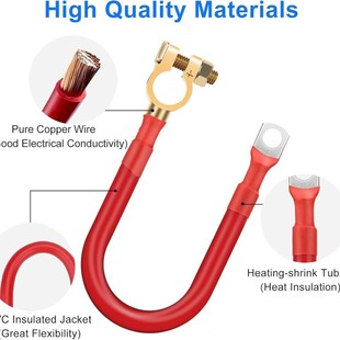 Processing Pure Copper Terminal Connection Line 2Awg Battery Battery Inverter Cable Connection Line
