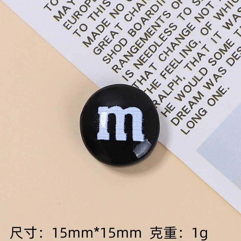 [Wholesale of Xigo Factory] Handmade DIY simulation creamy rubber drops resin accessories classic M beans