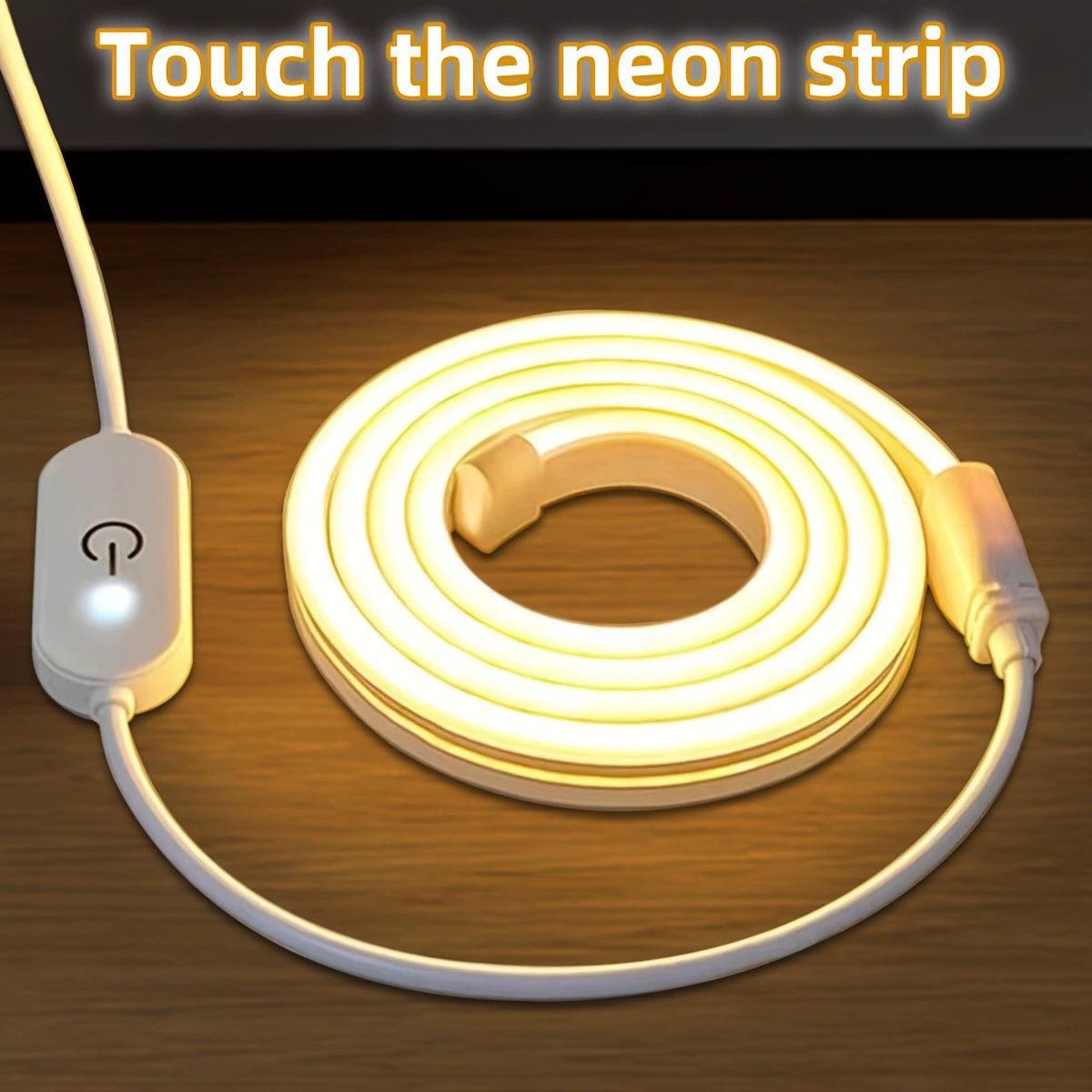 2025 новых трансграничных дропшиппингов светодиодных неоновых ламп с сенсорным управлением, питанием от USB, длиной 16,4 фута