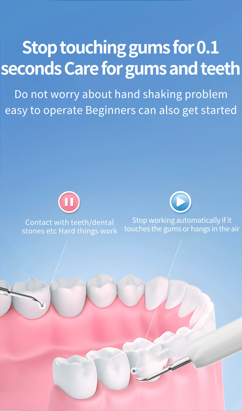 Electric tooth cleaner multifunctional handheld teeth cleaning device