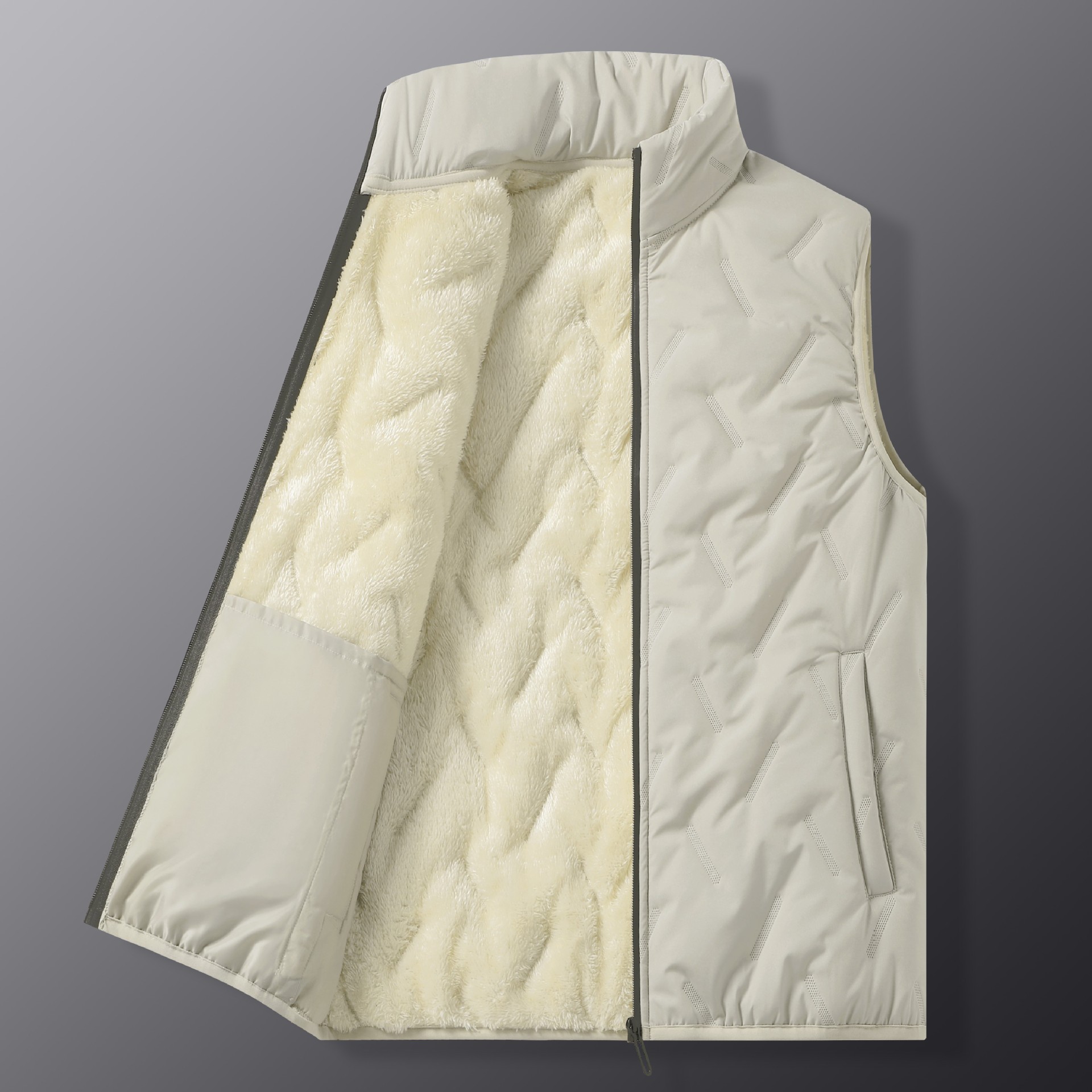 Transfronterizo otoño y invierno chaleco de hombre chaleco de color sólido marca coreana de moda con camisa gruesa de hombro de hombre gran chaqueta de pareja image 8