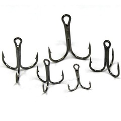 Black/white/red lure three-hook anchor hook carbon large anchor hook barbed fishhook three-prong hook three-claw fishing gear
