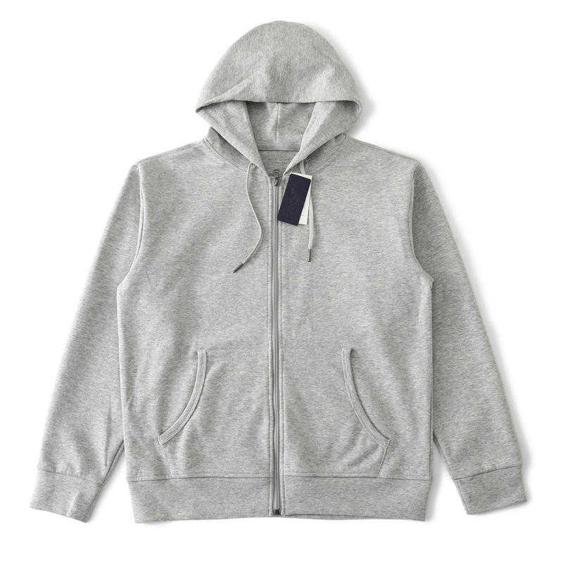 High-Quality Cross-Border Trade Ten-Color Basic Pony Logo Embroidered Hoodie Unisex Zipper Jacket