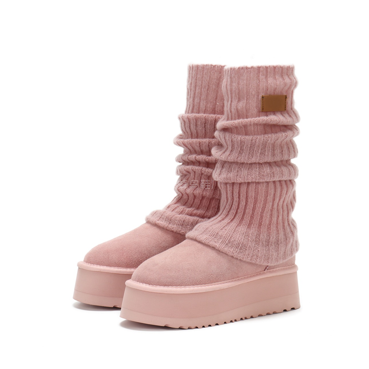 Dipper Pink Snow Boots for Women, Sangpo Snow Shoes, Cotton Shoes, Snow Cotton Women's Shoes, Thickened Cotton Boots