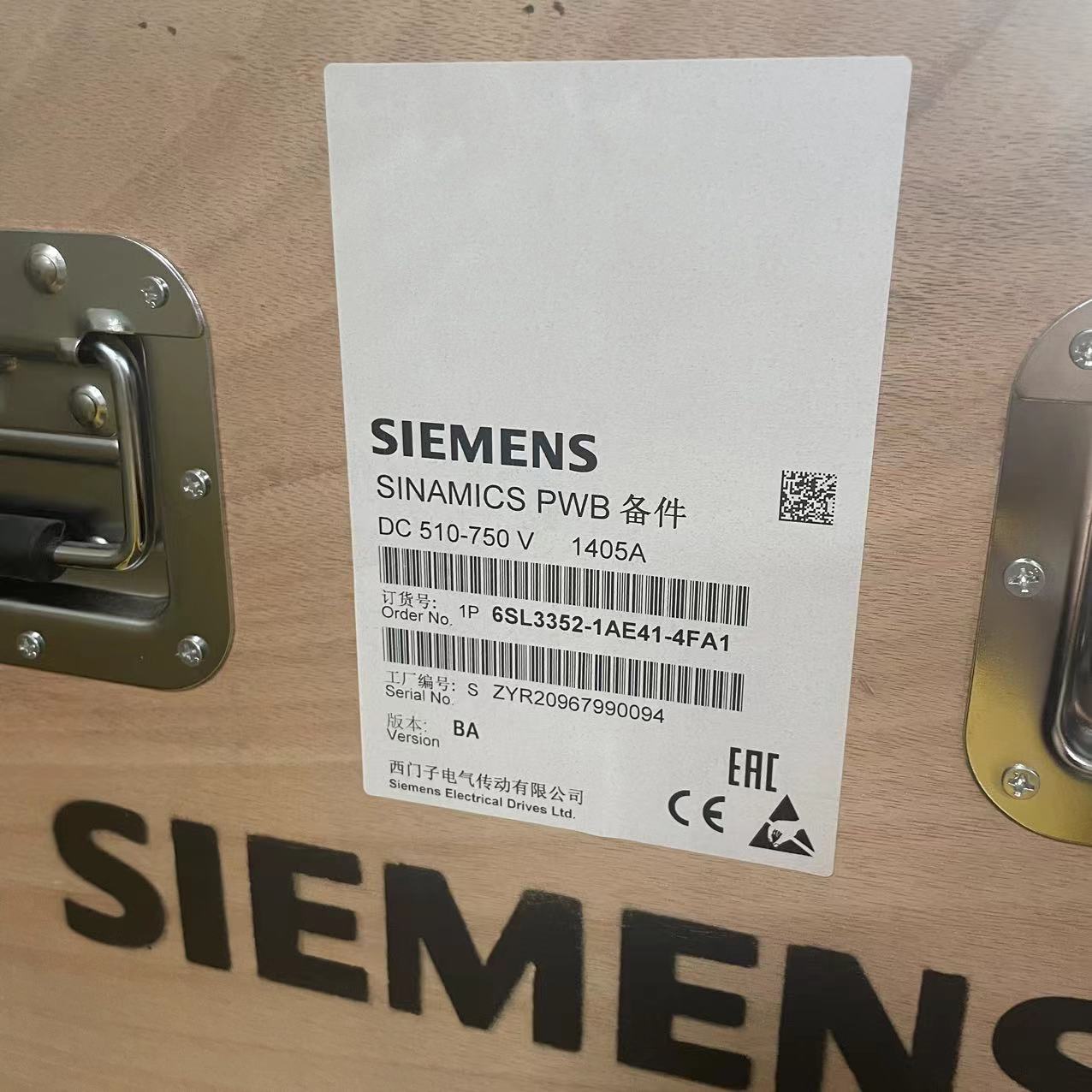 现货供应原装西门子6SL3352-1AE41-4FA1  SINAMICS 备用电源块