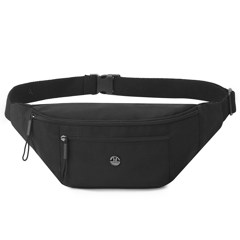 Bolso de pecho transfronterizo para mujer 2025 nueva moda bolso bandolera bolso de tela de nailon de color sólido simple bolso bandolera