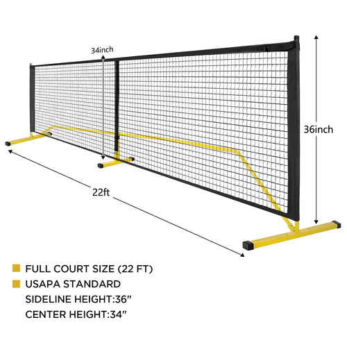Portable Pickleball Net Frame, Outdoor Pickleball Court Positioning Marking Tape, Pickleball Equipment