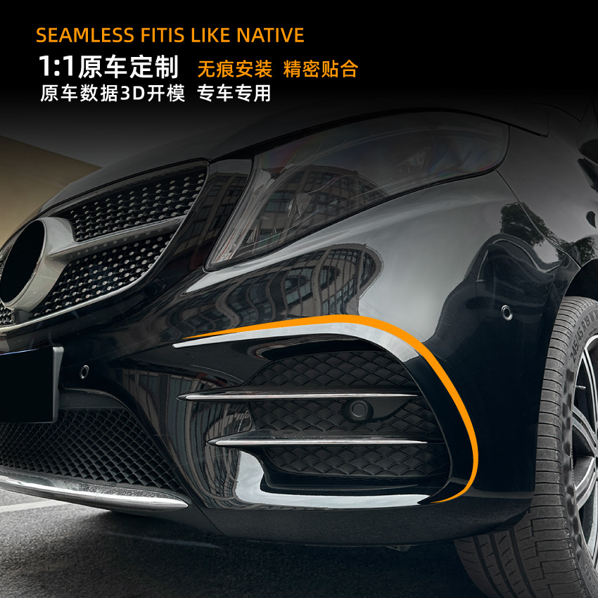 Cuchilla de Viento Delantera para Mercedes-Benz Clase V W447 AMG Line ABS Autoadhesivo