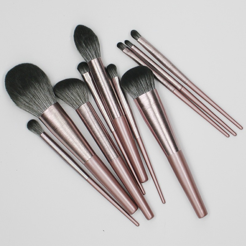 Xiao Uvas 10 tubos de dibujo de filamento conjunto de cepillo de maquillaje Cangzhou suave polvo de pintura blush cepillo de maquillaje principiante cepillo