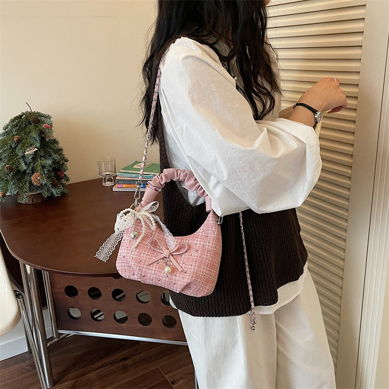 Nicho de diseño textural bolso mujer 2026 nuevo estilo de moda de verano simple bolso de hombro diario bolso brazalete image 3