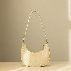 2024春夏新款編織包韓版時尚簡約腋下包網紅洋氣百搭單肩斜挎女包