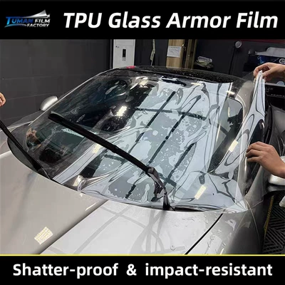 Car TPU glass protective film for front windshield, high clarity, impact-resistant, scratch-resistant, wear-resistant, self-repairing (Automotive Film)