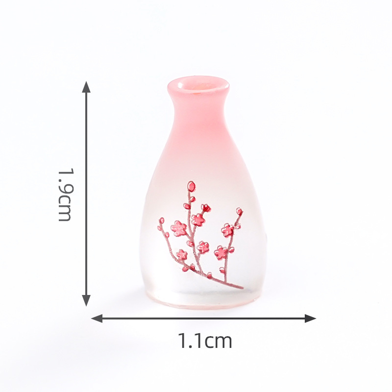 中国のクリエイティブな模擬食品おもちゃ発光桃の花詰め金木犀酒 DIY 装飾アクセサリー撮影と造園小さな装飾品|undefined