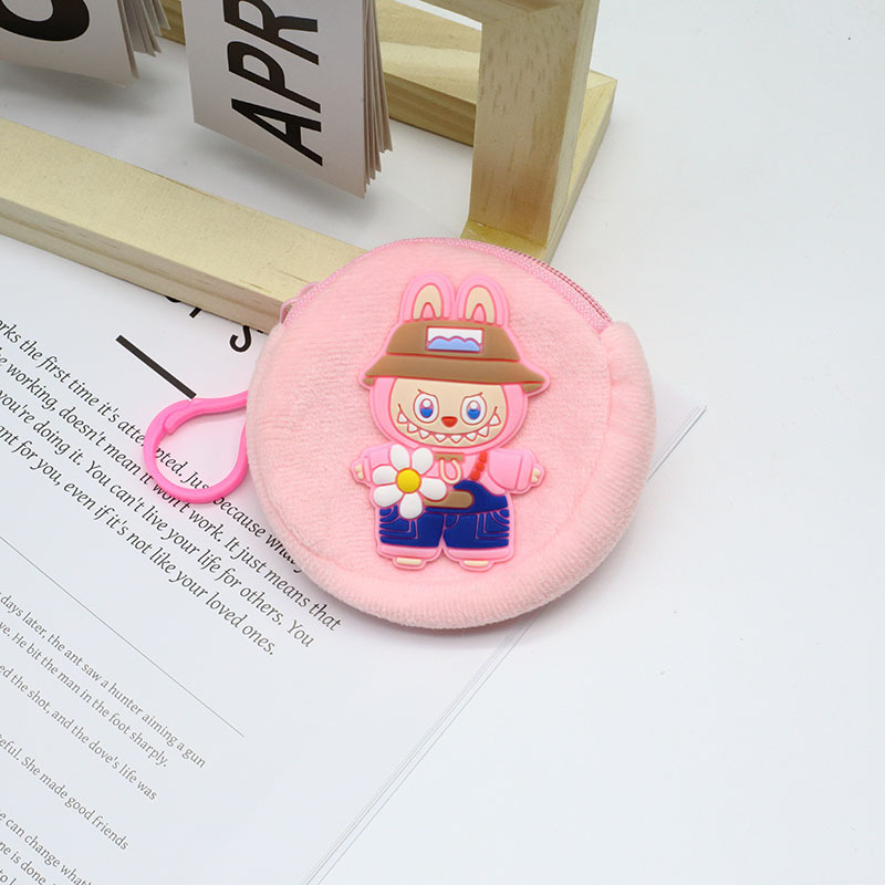 かわいい漫画ラブブラウンドぬいぐるみ小銭入れコインキー口紅ポータブルヘッドフォンバッグ学生コインバッグ|undefined