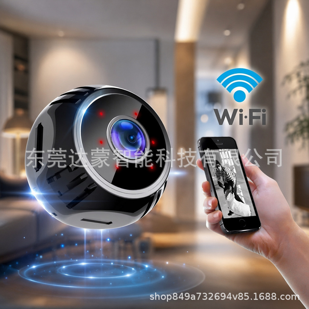 小灯笼家用夜视无线智能WiFi远程监控录像机1080P高清摄像头
