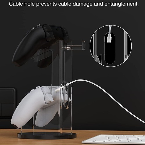 Acrylic headphone stand game controller display stand PS4 wireless display stand blue desktop display stand