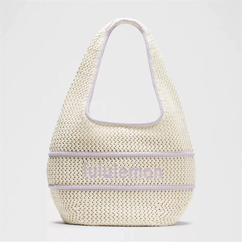 lu露夏季新品Cotton Crochet 女士棉混纺手工钩针编织包7L单肩包|undefined