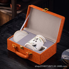 成都熊猫元素文创伴手礼公司活动随手礼羊脂玉纪念品员工中秋礼物