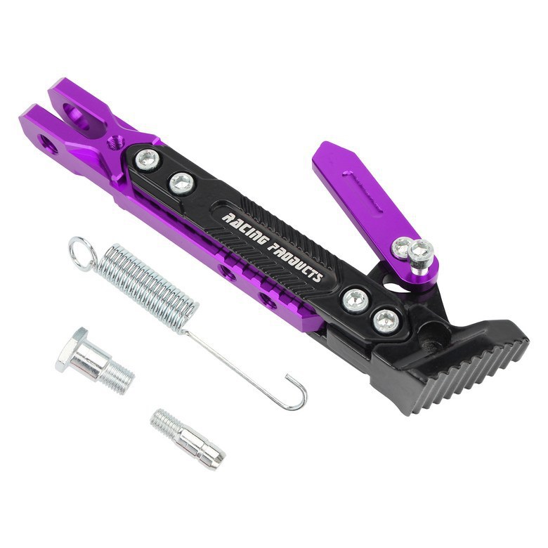 Cross-border best-selling motorcycle modification accessories: CNC aluminum alloy adjustable parking side stand with anti-slip support