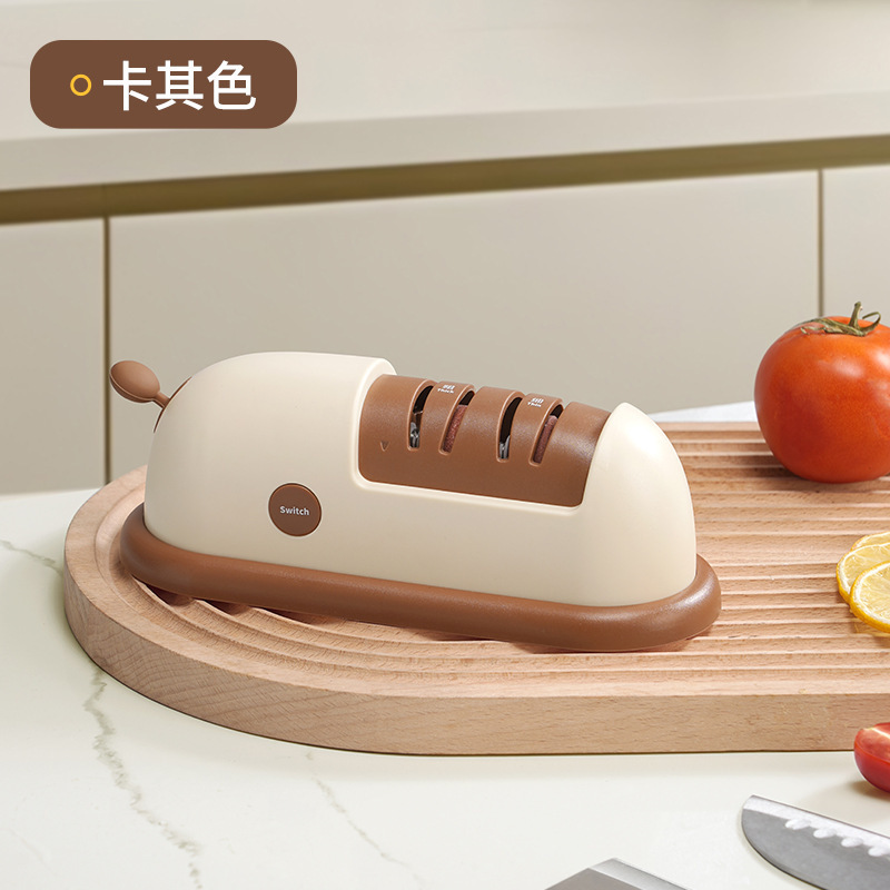 【专利】电动磨刀器厨房用品磨刀石充电小型快速磨刀机全自动家用|undefined