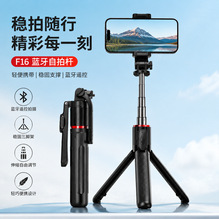 Palo Selfie Trípode para Celular de Acero Inoxidable con Control Remoto Bluetooth y Luz de Relleno para Transmisión en Vivo