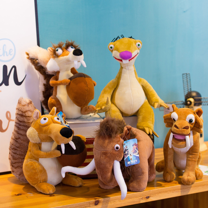 Cross-border Ice Age series plush toys, including squirrel and elephant figures, children's toys, gifts, and dolls, available for wholesale Cross-border Ice Age series plush toys, including squirrel and elephant figures, children's toys, gifts, and dolls, available for wholesale